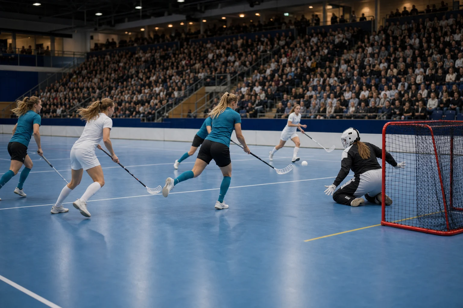 Innebandyplan för tabellen i SSL Dam